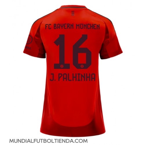 Camiseta Bayern Munich Joao Palhinha #16 Primera Equipación Replica 2024-25 para mujer mangas cortas